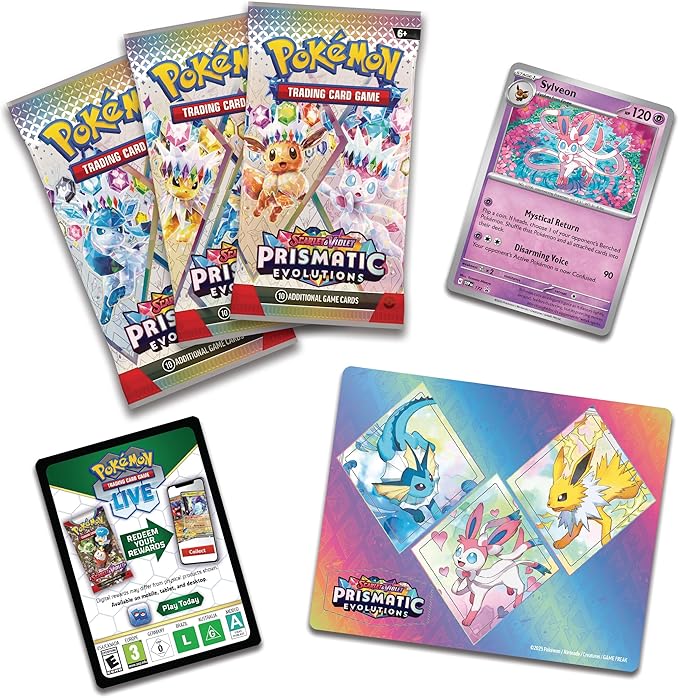 Prismatic Evolutions Tech Sticker Blister Pack LIVE